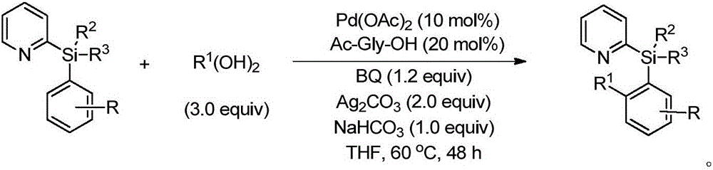 Alkyl-modified pyridylarylsilane compounds and preparation method thereof