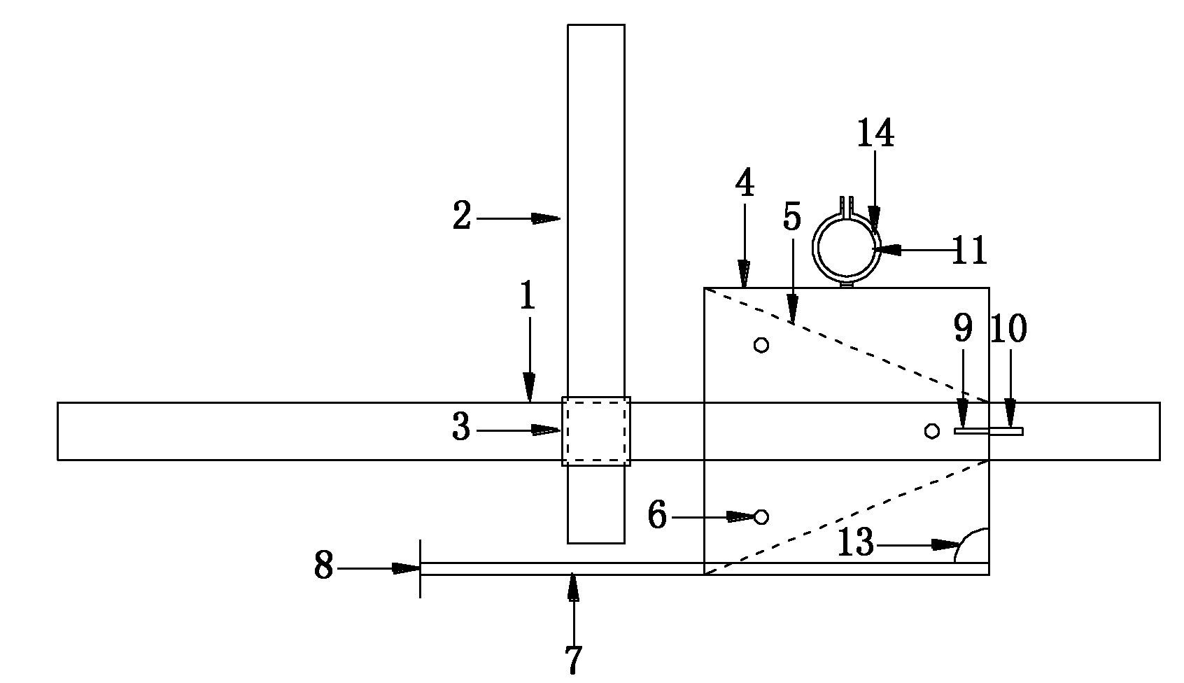 Omnibearing measurement device and method for tunnel TSP (Total Suspended Particulate) geometric parameter