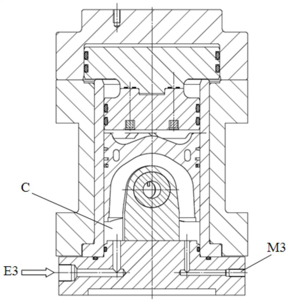 High explosion pressure simulation device for fatigue test of piston components