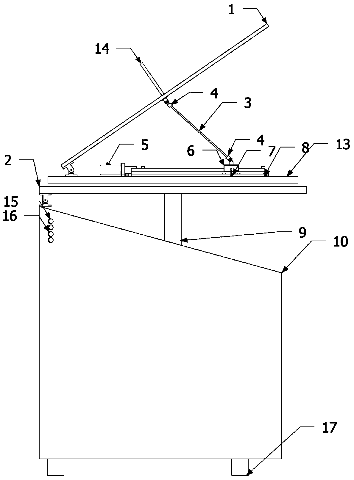 Experimental apparatus for sunlight projection simulation