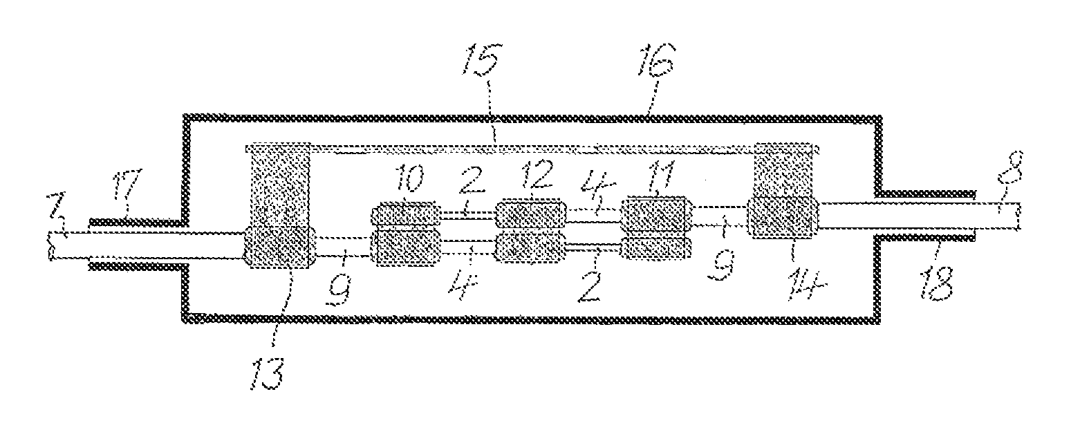 Method of electrically conductively connecting two superconductive cables
