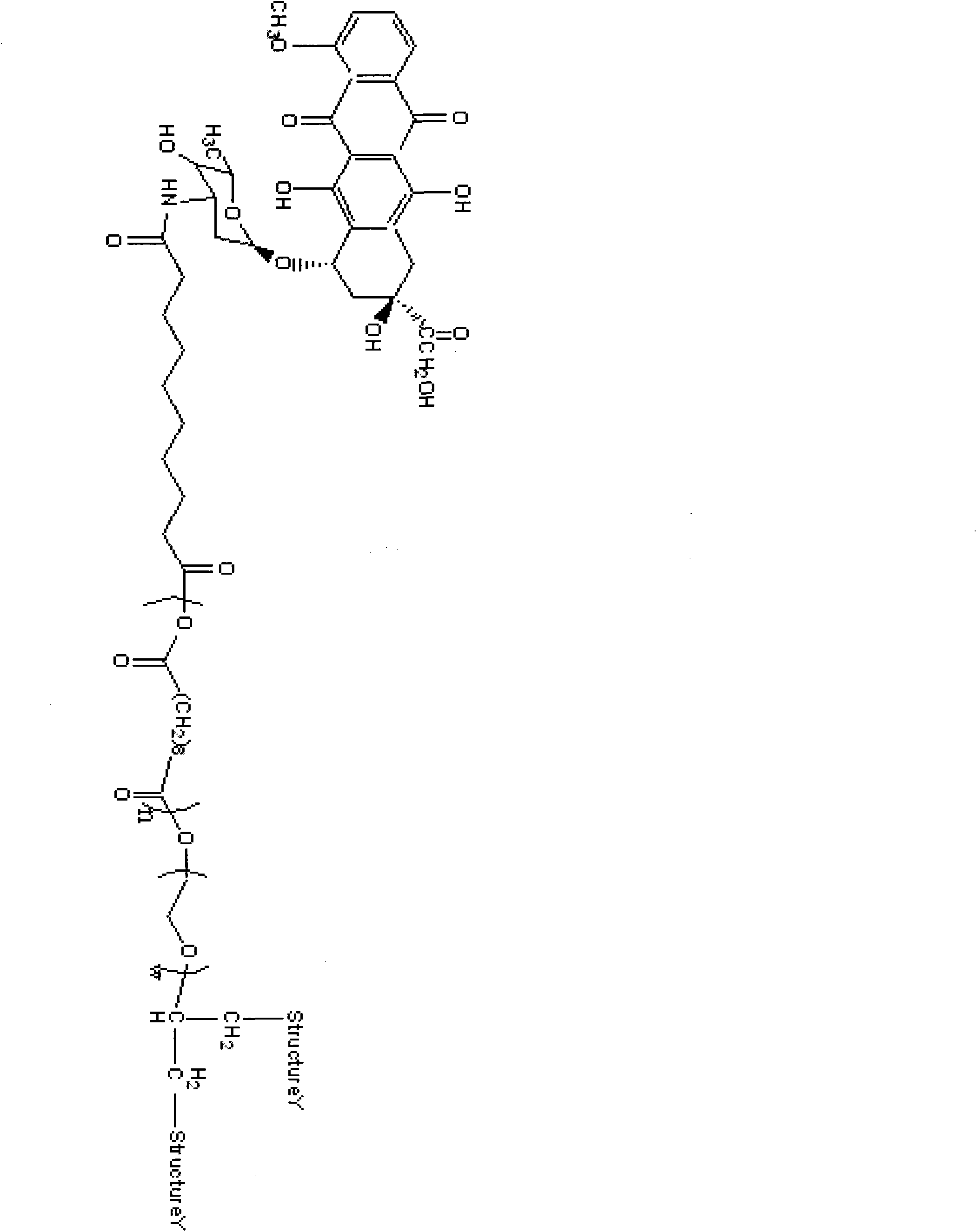 Doxorubicin structure-containing star-shaped polymer and preparation method and use thereof