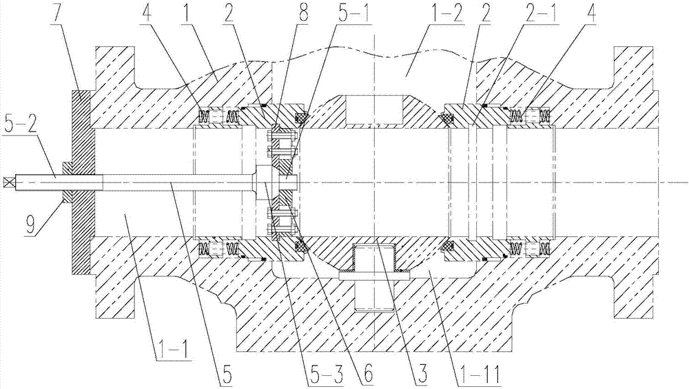 Valve base tightening device for ball valve assembly