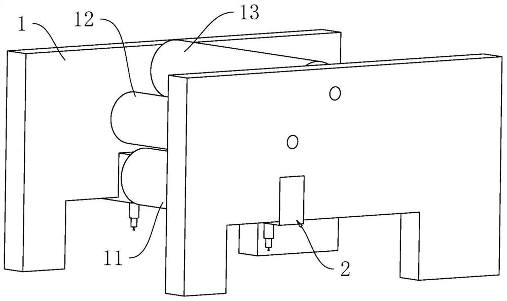 A kind of equipment for producing gradient glare texture panel