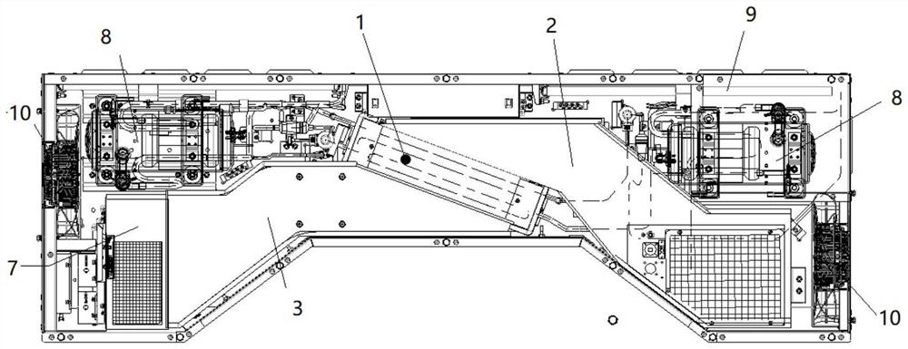 Special-shaped air duct and air conditioner comprising same