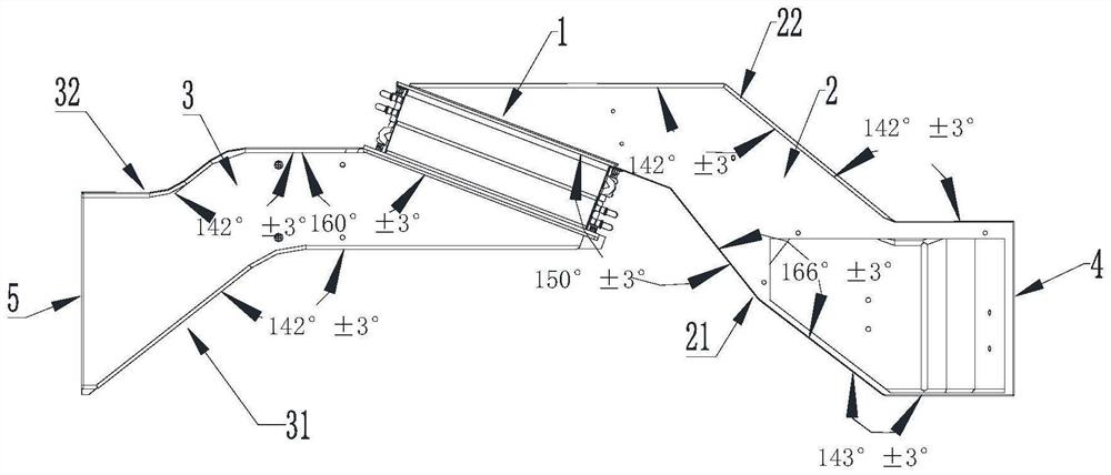 Special-shaped air duct and air conditioner comprising same