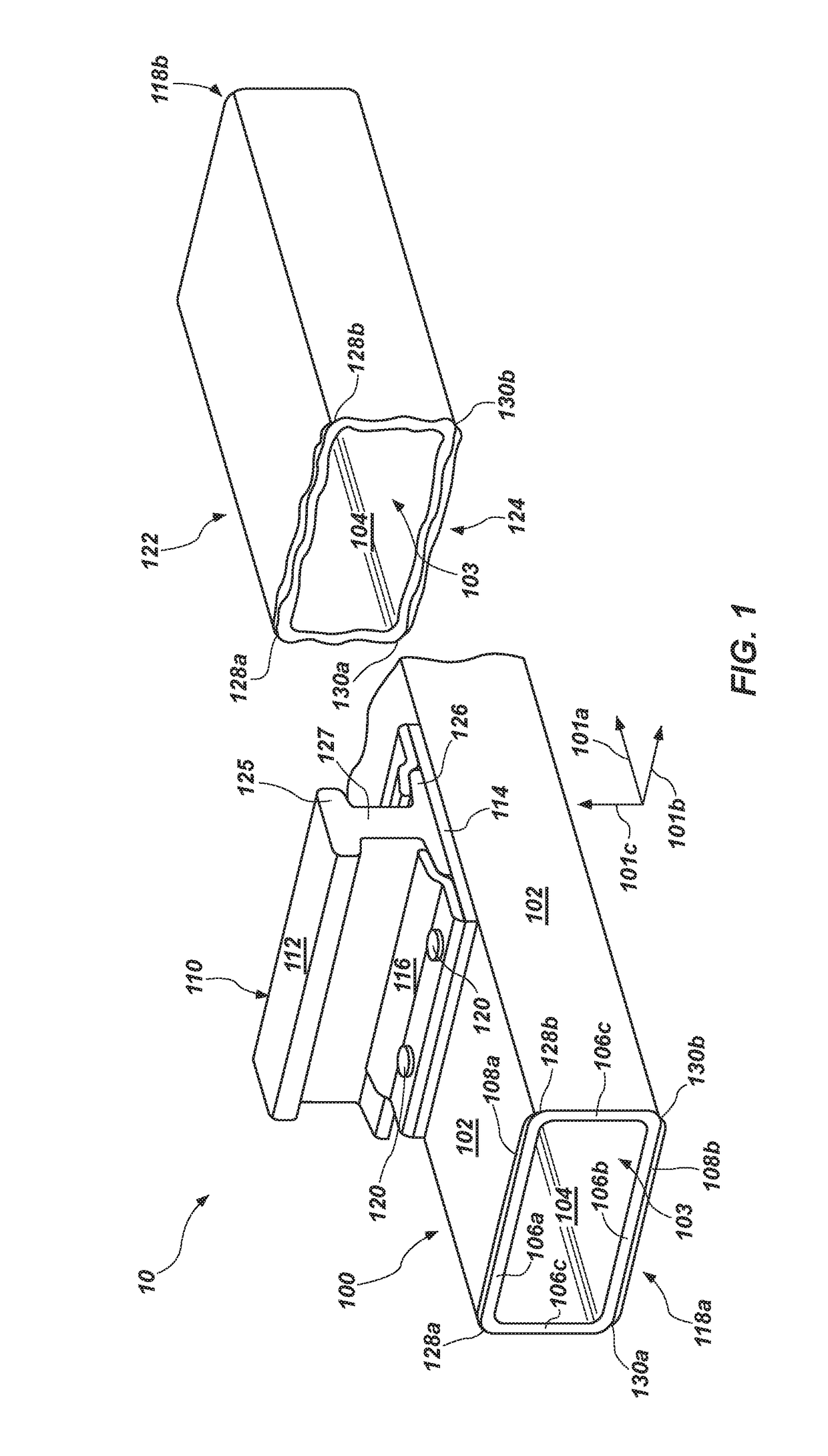 Composite rail tie apparatus and method