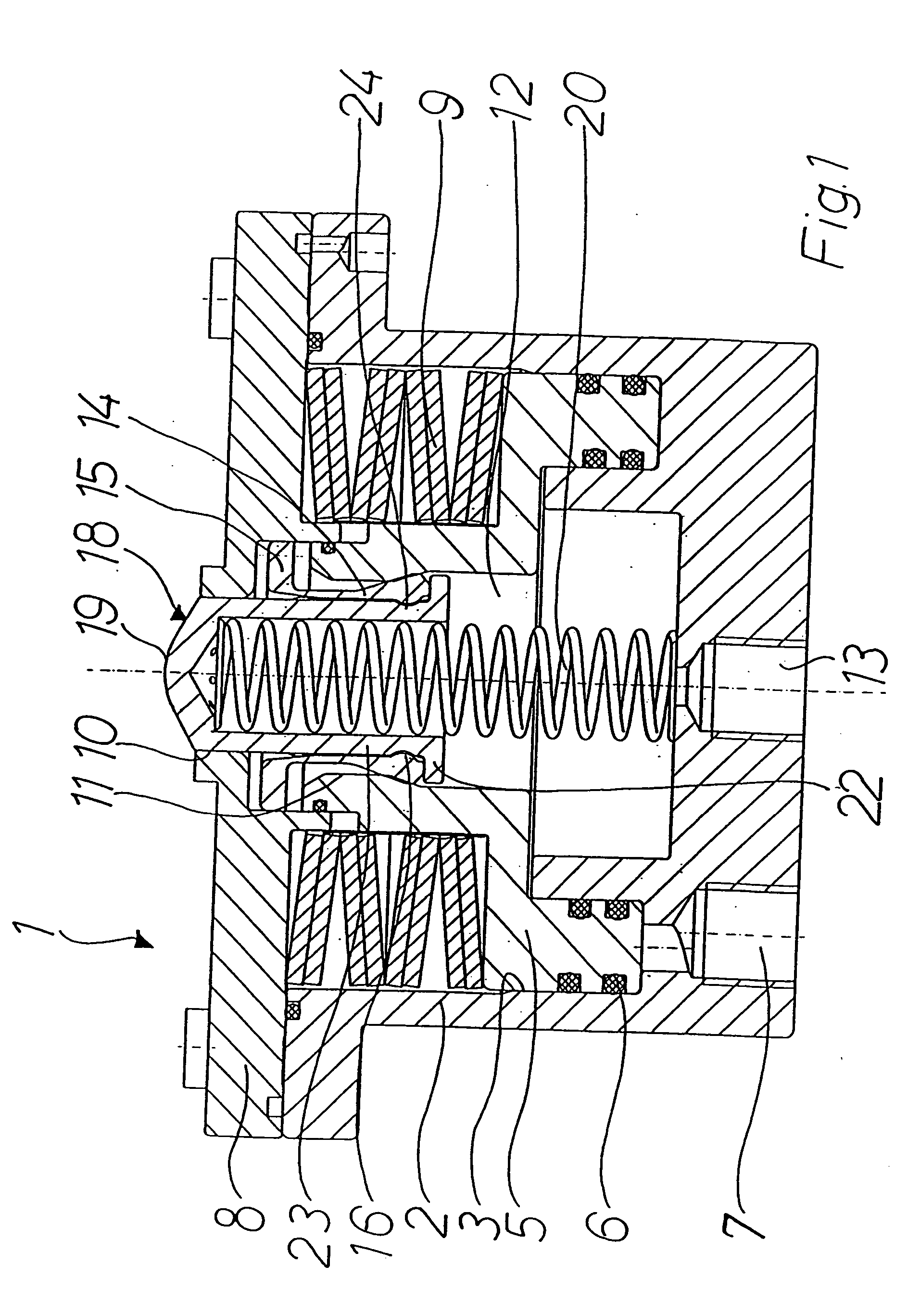 Clamping cylinder having a closure cap