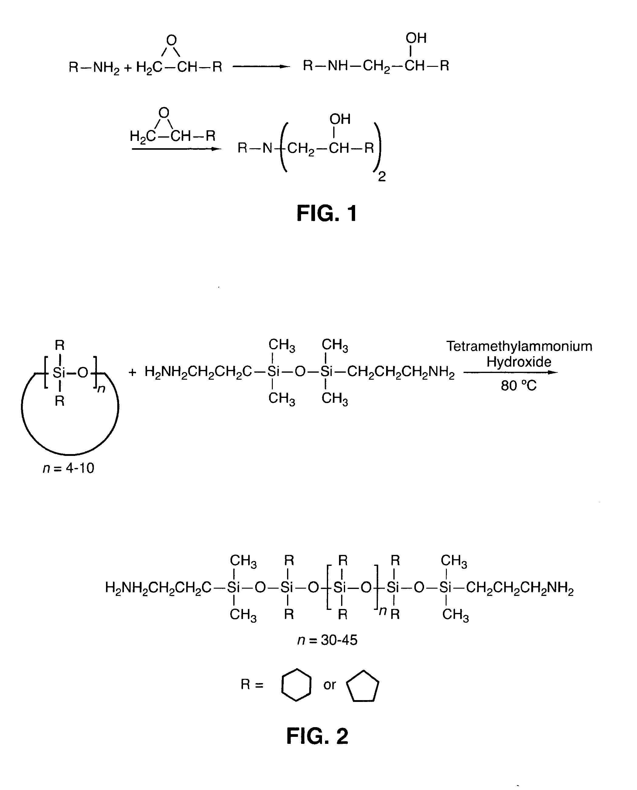 Synthesis and characterization of amine terminated cycloaliphatic substituted polysiloxanes