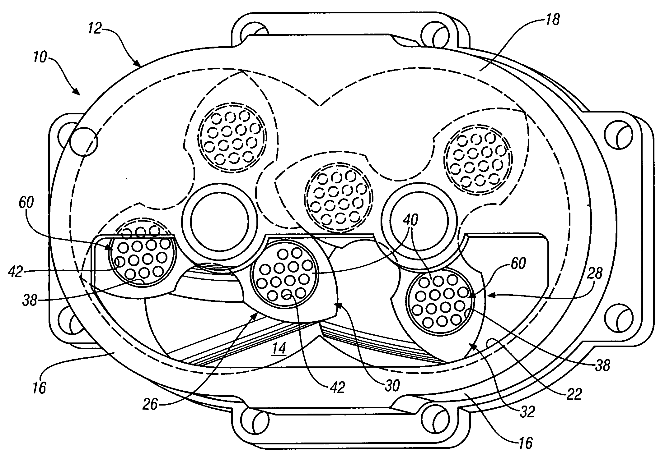 Integral rotor noise attenuators