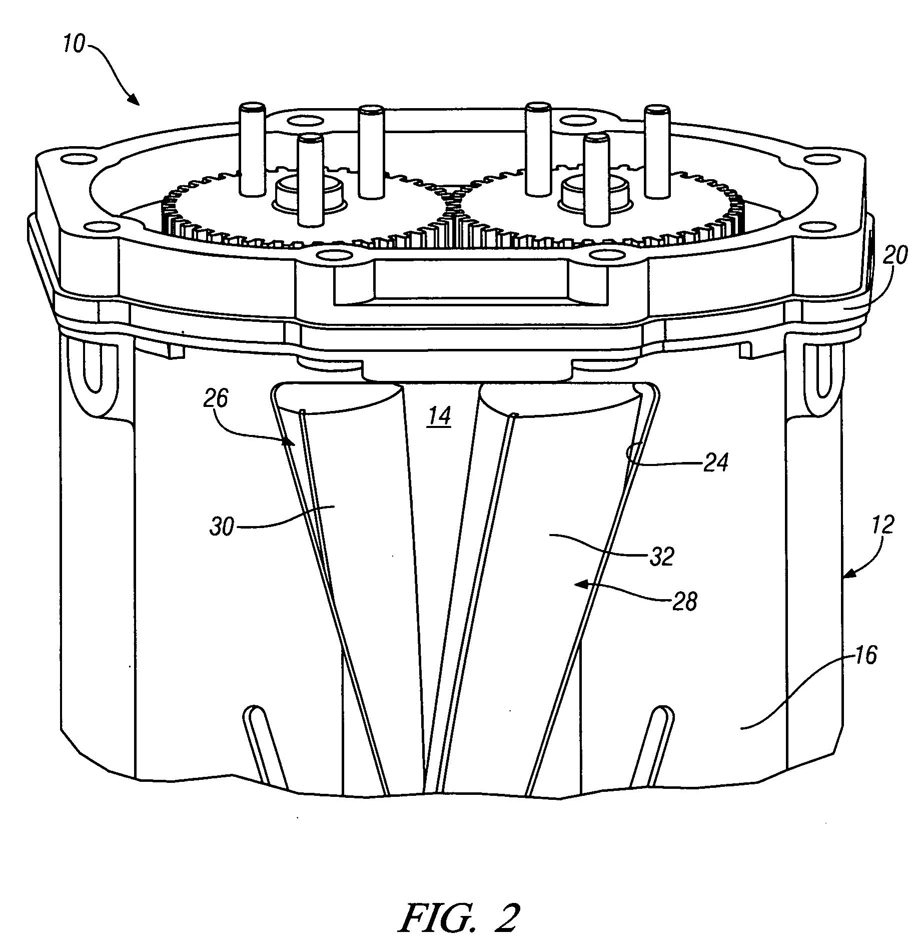 Integral rotor noise attenuators