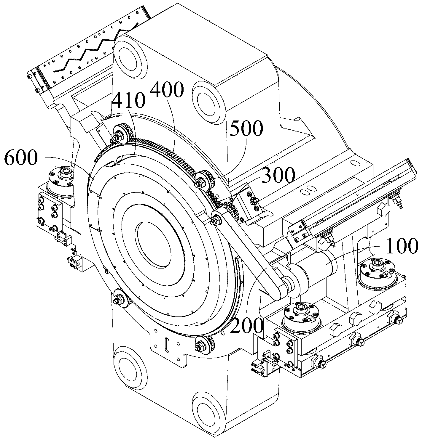 Changing device of extrusion container assembly