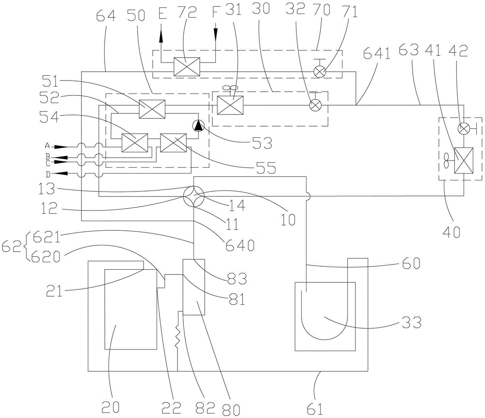 Air conditioning heat pump system