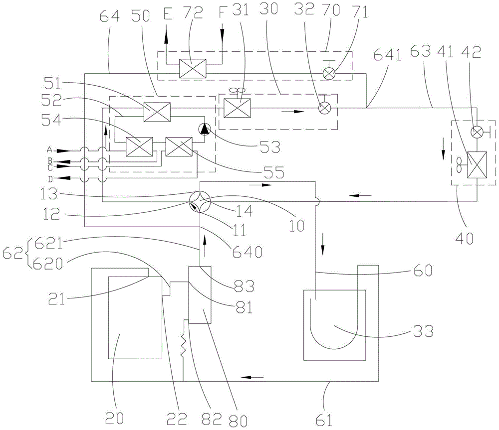 Air conditioning heat pump system