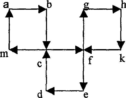 Two-value raster image best edge euler circuit generating method