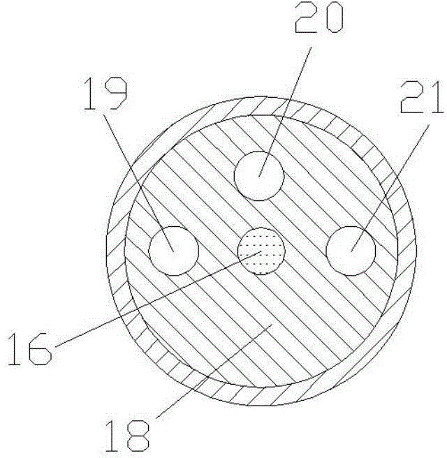 Tri-communicated rotary adjusting device