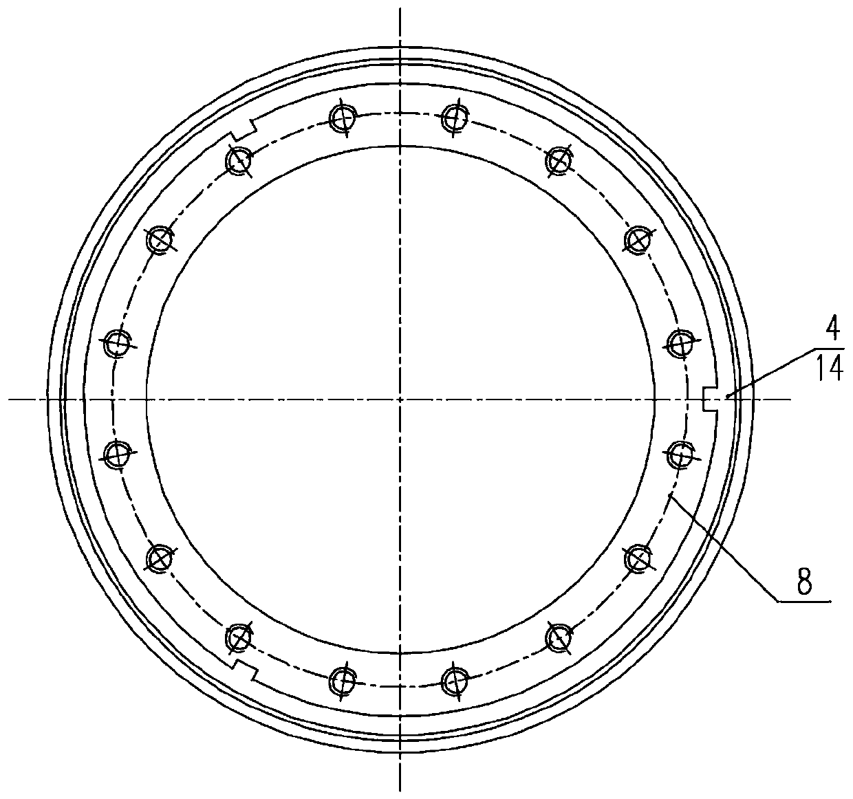 Large-diameter single-double quick-change rotary blowout preventer assembly