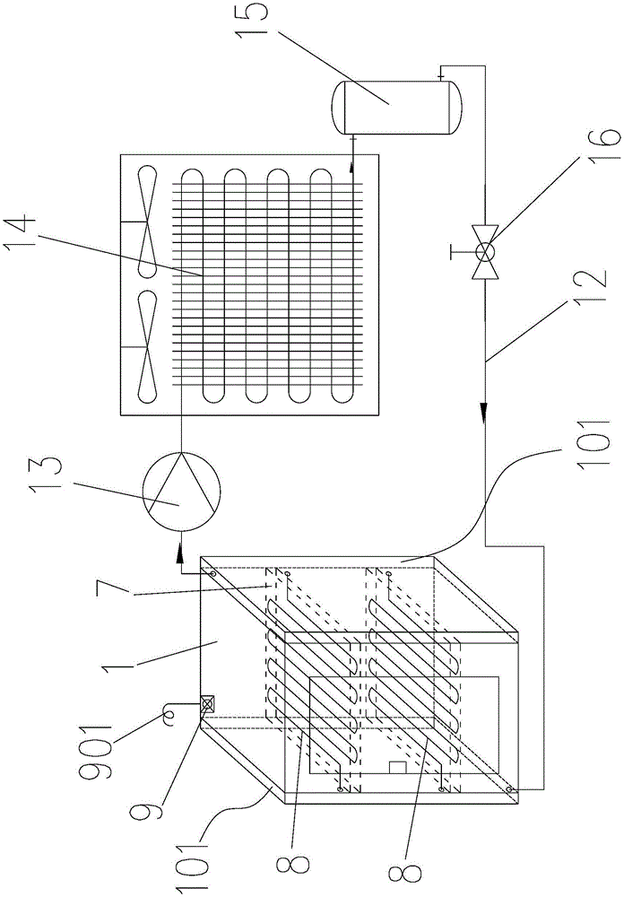 Cabinet, cooling system thereof, and preparation method of insulation rubber compounded outside cabinet