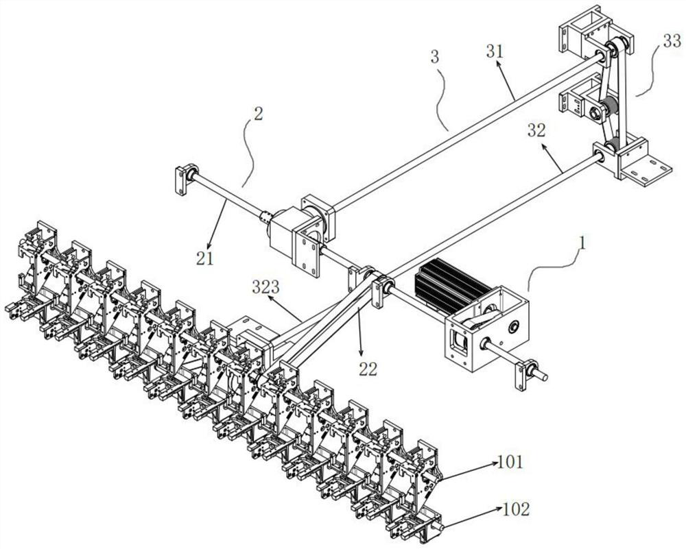 Transmission system of embroidery machine and embroidery machine thereof