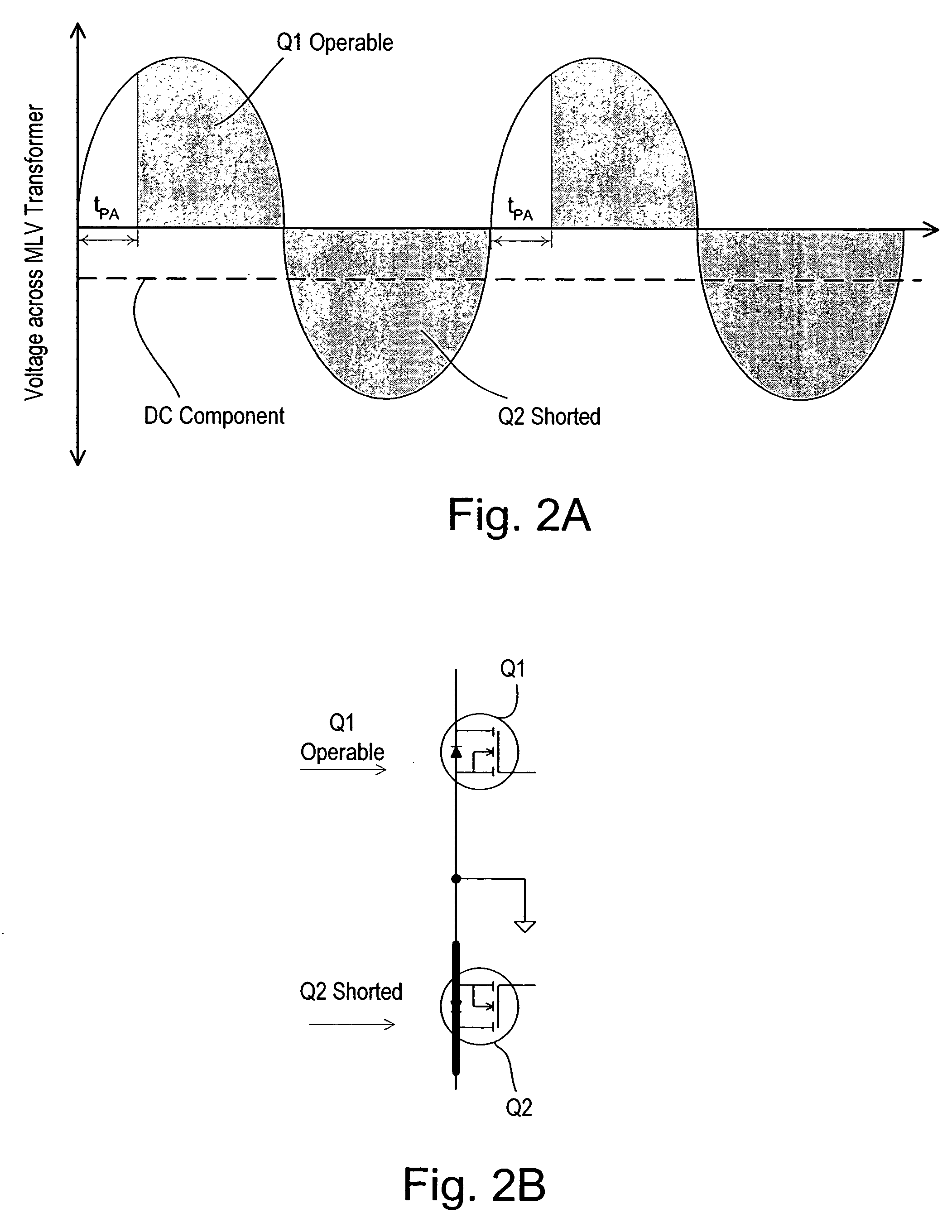 Two-wire dimmer with power supply and load protection circuit in the event of switch failure