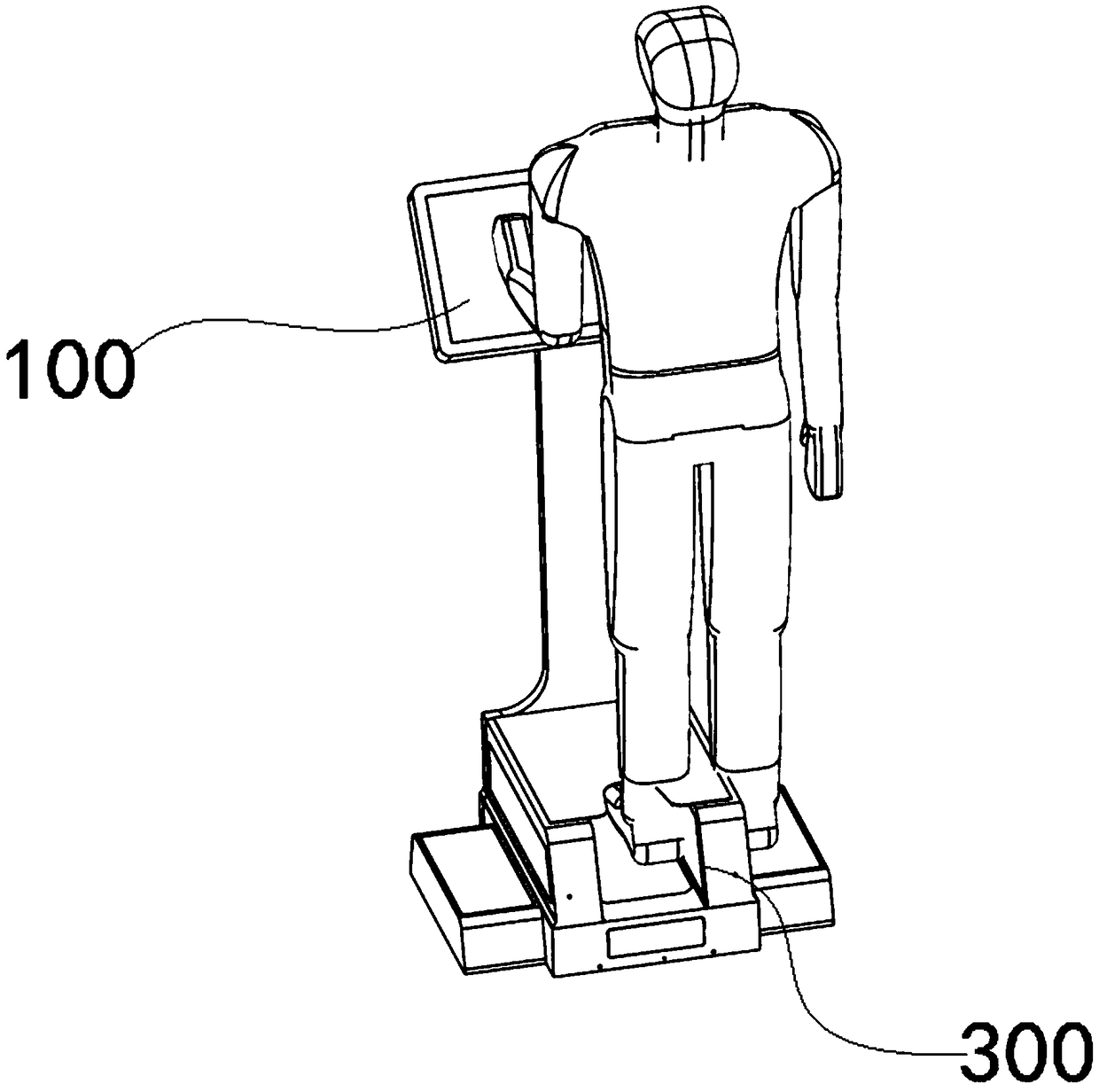 Full-foot three-dimensional data scanning device and method