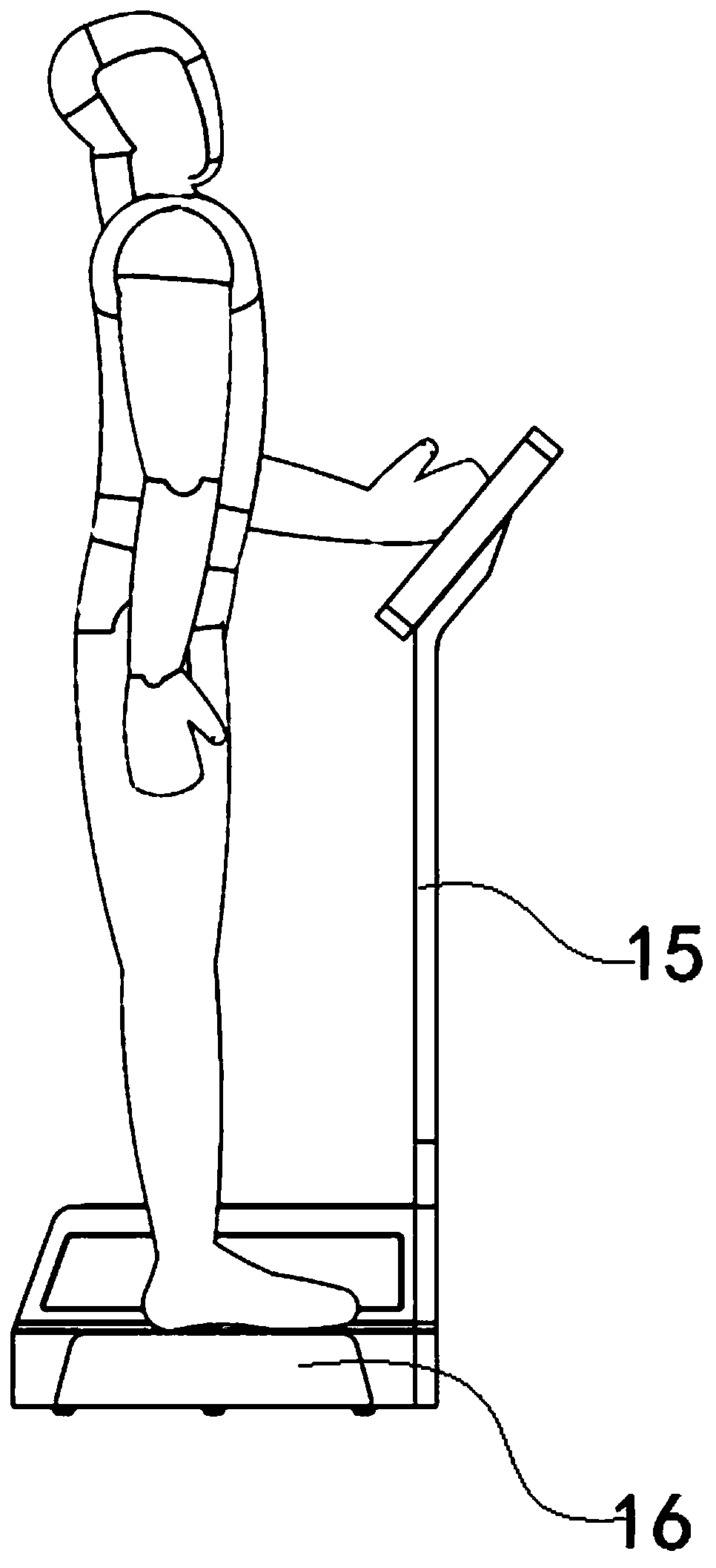 Full-foot three-dimensional data scanning device and method