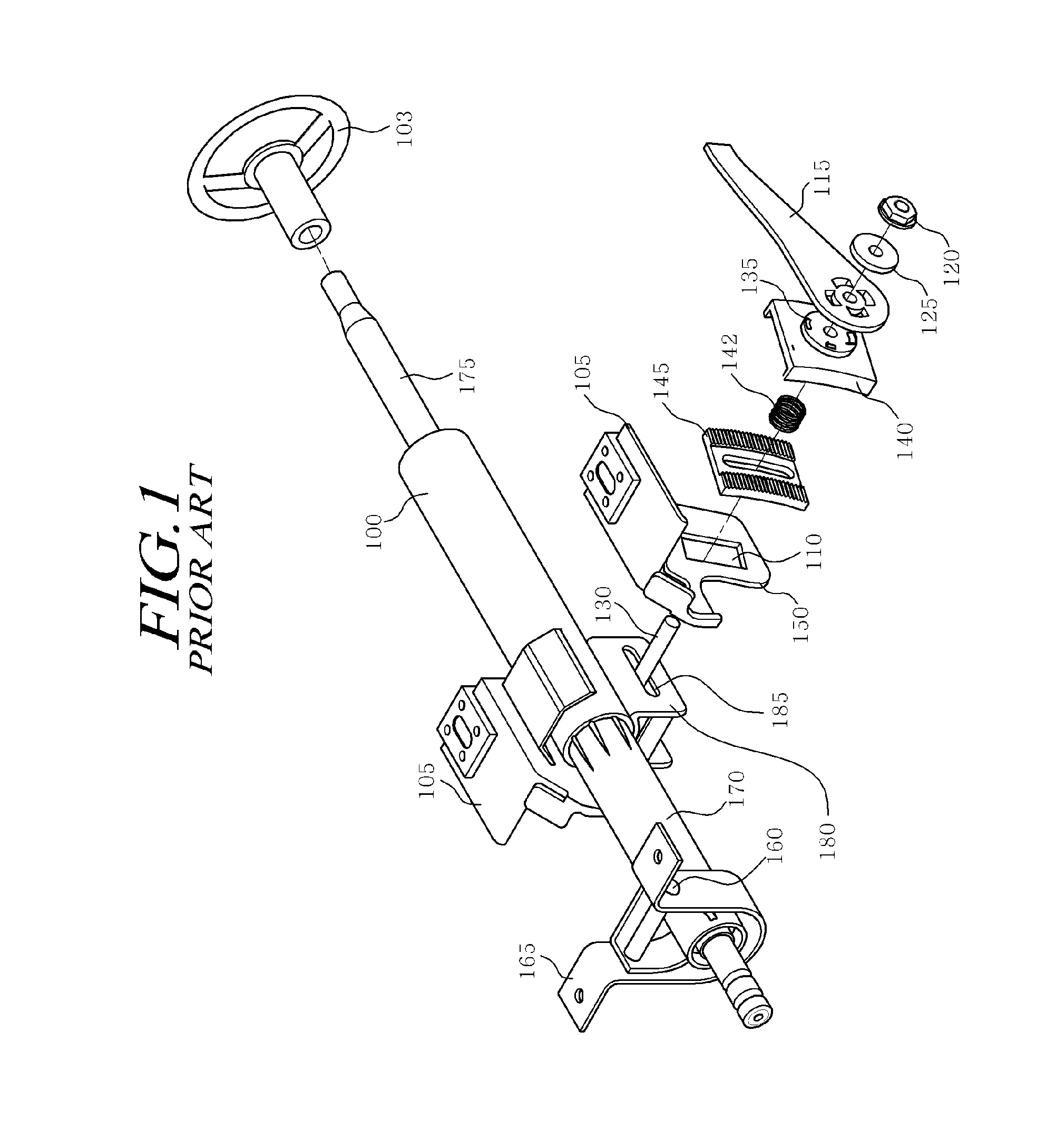 Steering column for vehicle and steering apparatus having the same