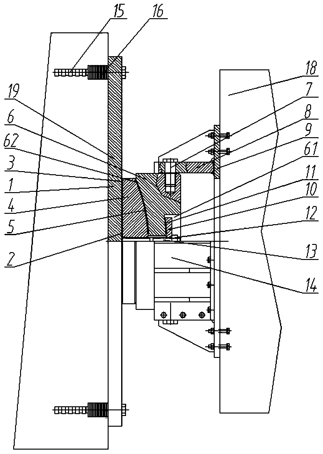 Force-limiting fusing wind-resistant spherical support