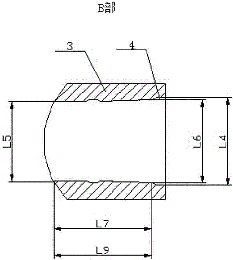 A 14-3/4 inch ultra-large diameter prospecting drill pipe