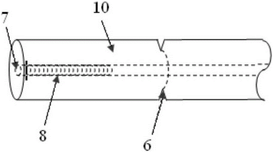 An anti-electromagnetic interference medical in vivo optical fiber temperature sensor