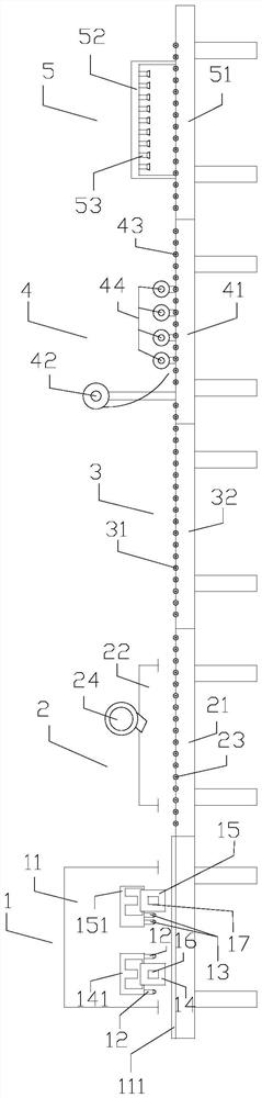 Stainless steel plate oil injection production line and oil injection method thereof