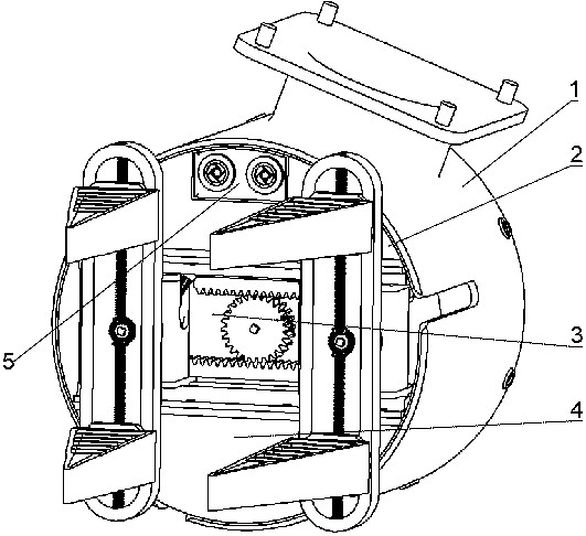 Flexible mechanical gripper and working method thereof