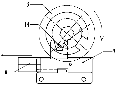 A three-position switch mechanism door interlocking device