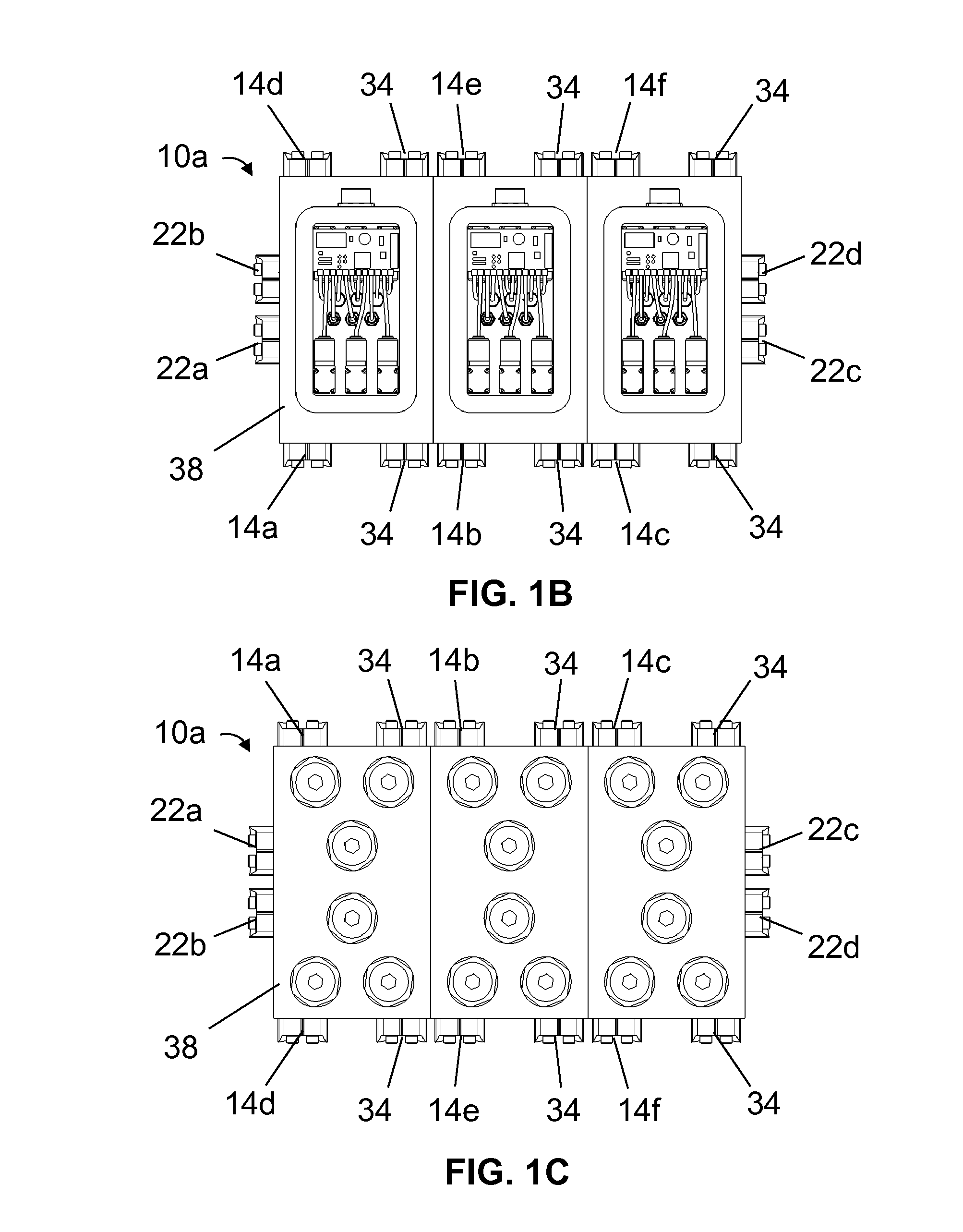 Manifolds for providing hydraulic fluid to a subsea blowout preventer and related methods