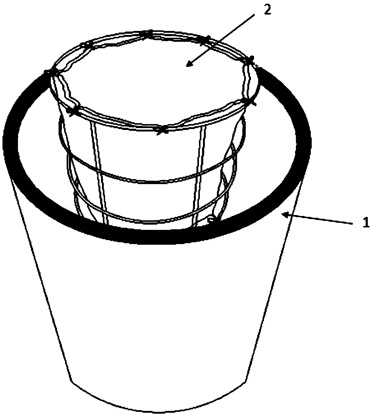 Device and method for cleaning and sterilizing nauplii of shrimps by slow flowing water