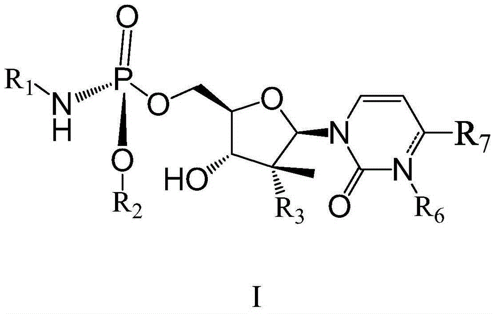 (2'R)-2'-deoxy-2'-halogenated-2'-methyluridine derivative, preparation method and uses thereof