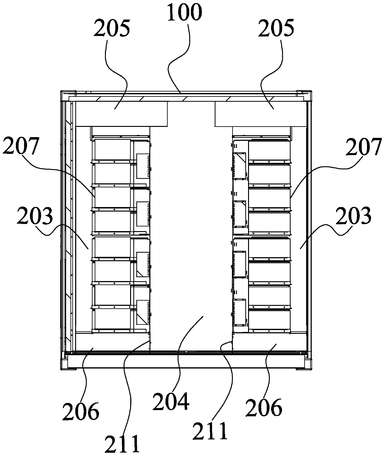 Battery PACK cooling assembly, energy storage container and cooling method