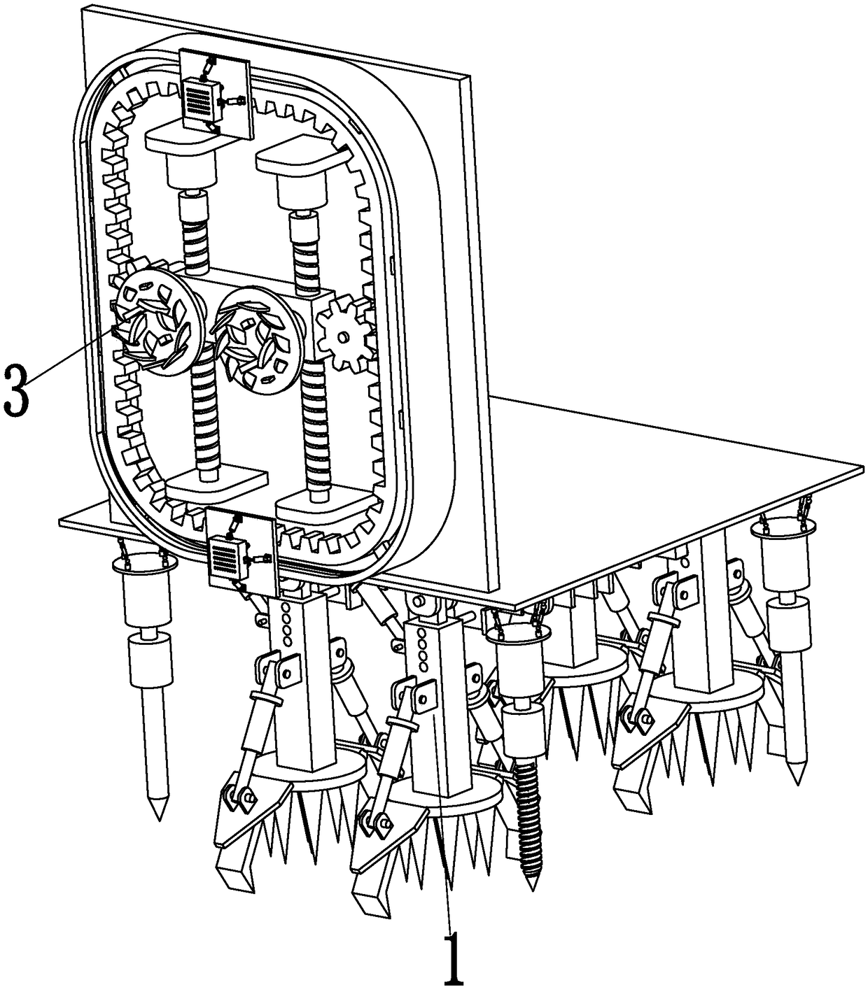 Construction machine for building communication signal tower