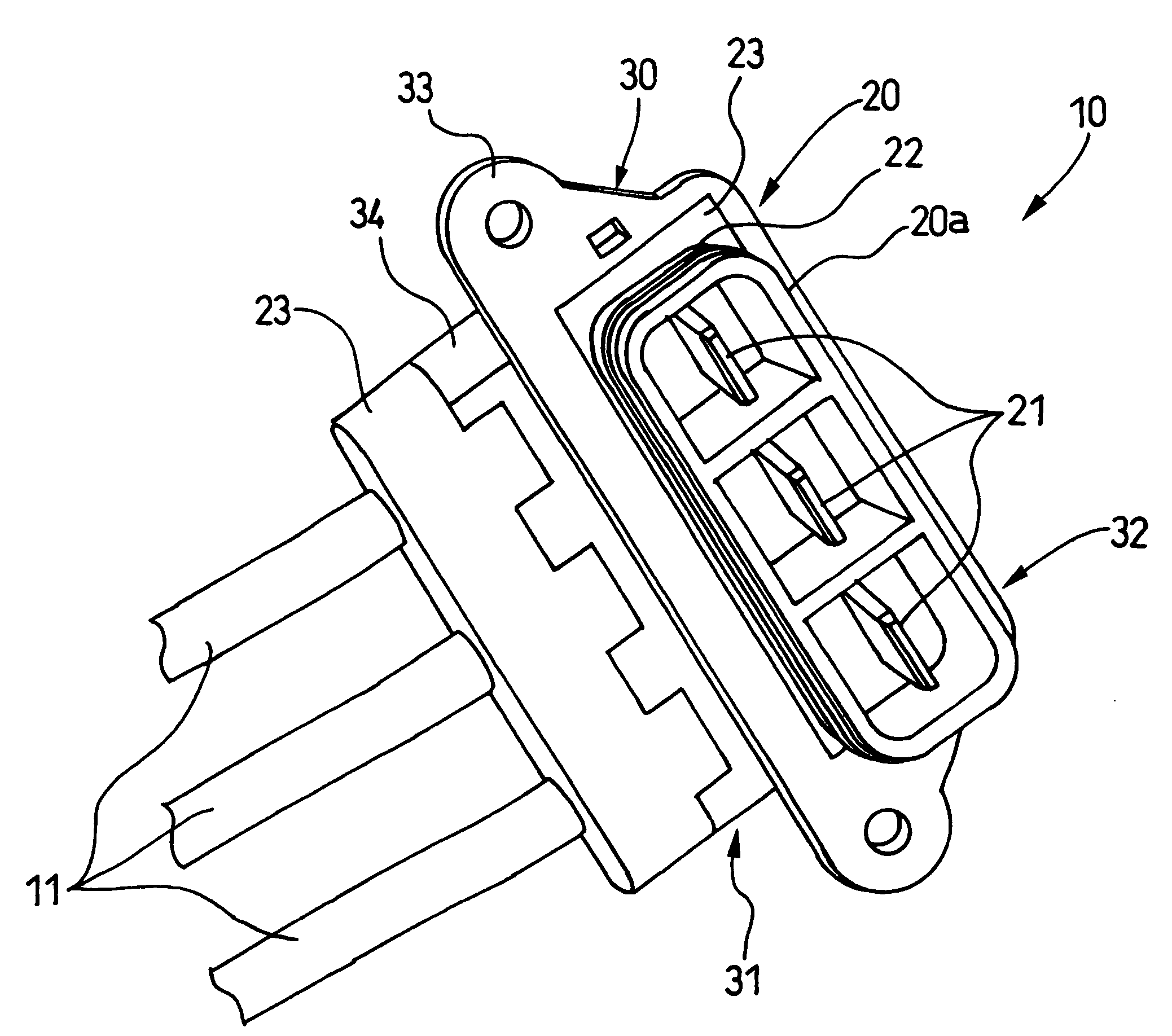 Electromagnetic interference shielded connector and method for assembling the same
