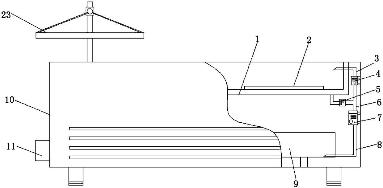 Device for frying and processing abyssopelagic fishes