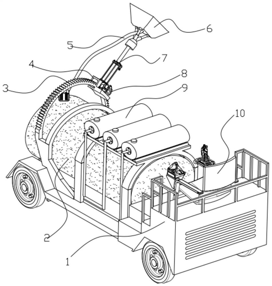 Watering device for garden construction