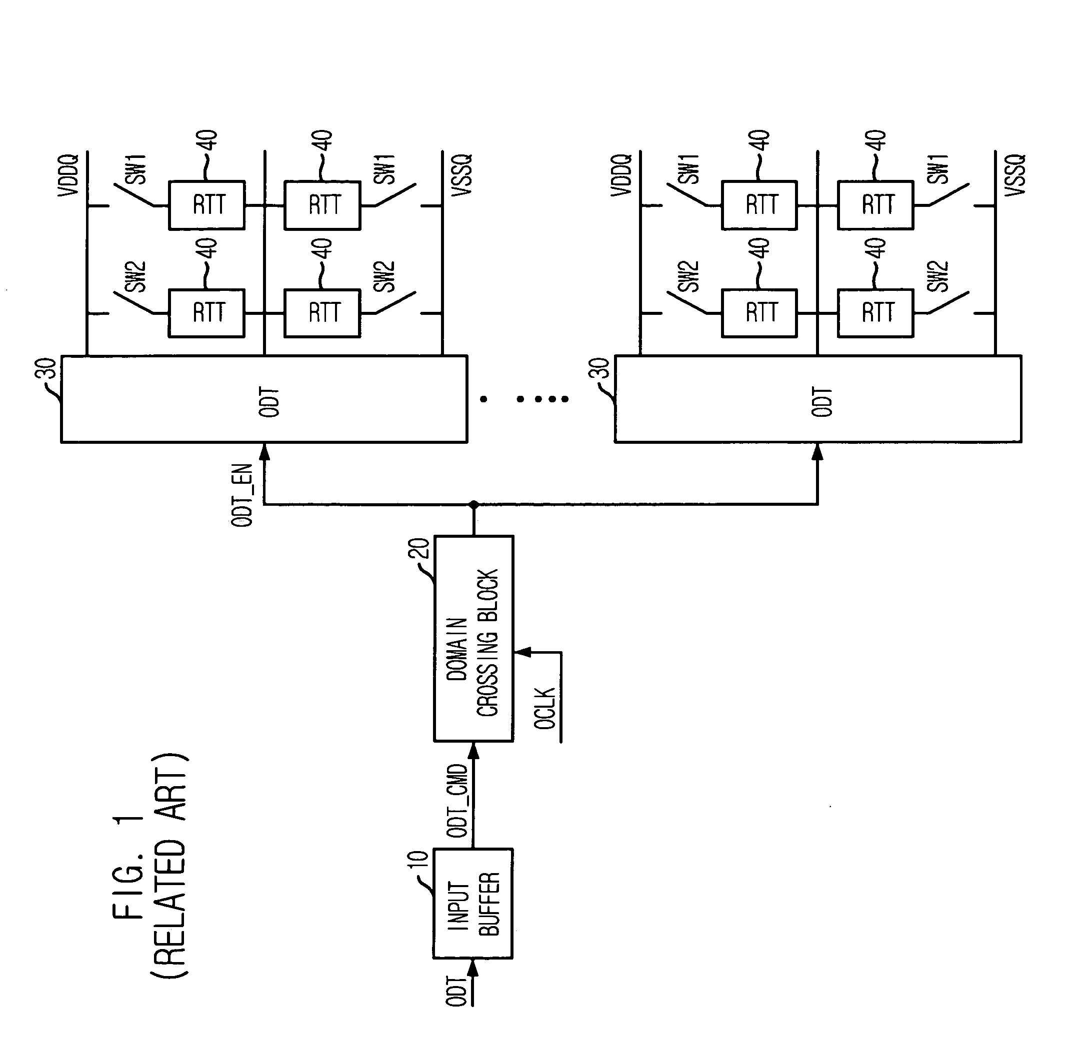 Device for controlling on die termination
