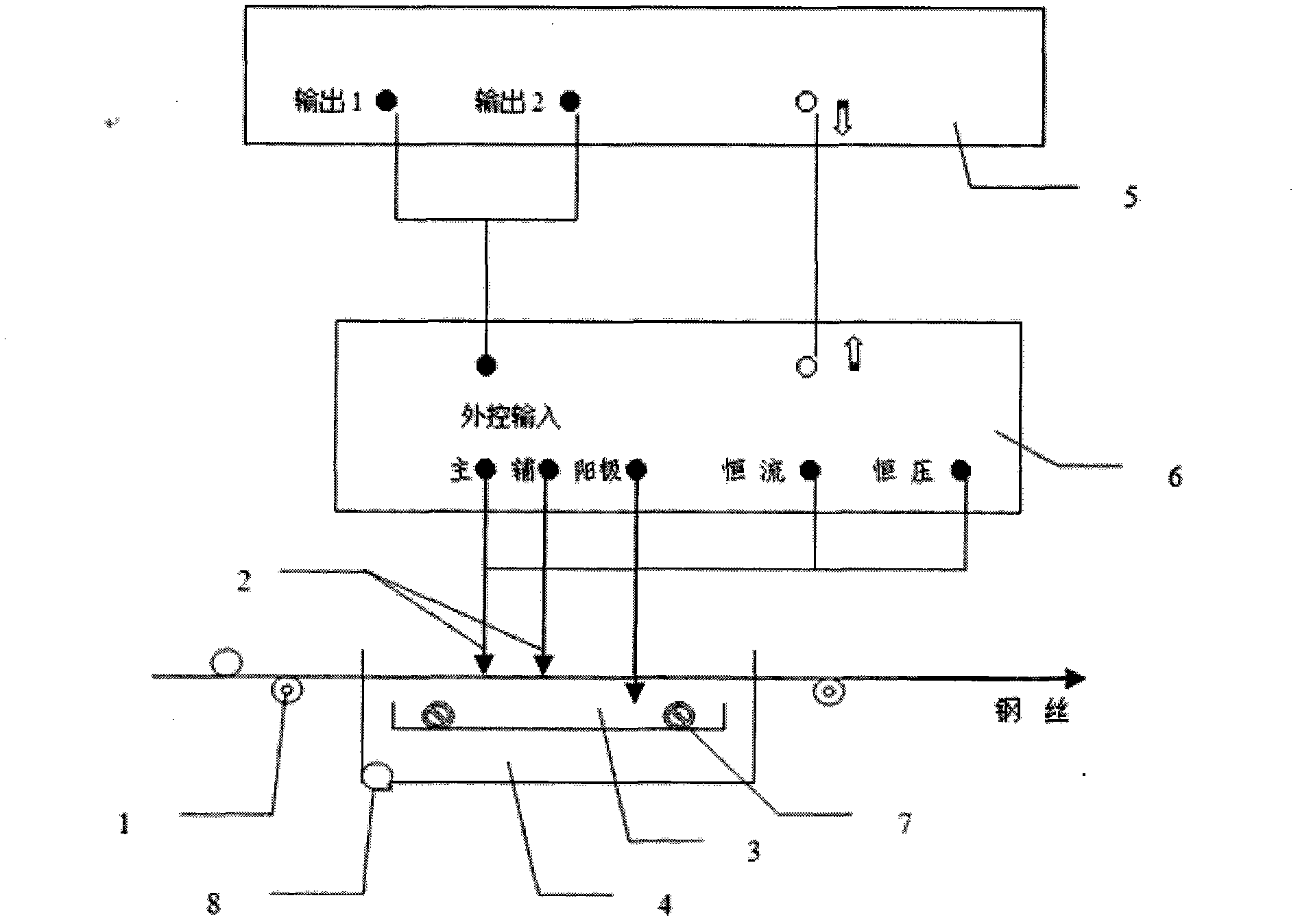 Steel wire on-line normal-temperature electrolytic phosphatization method