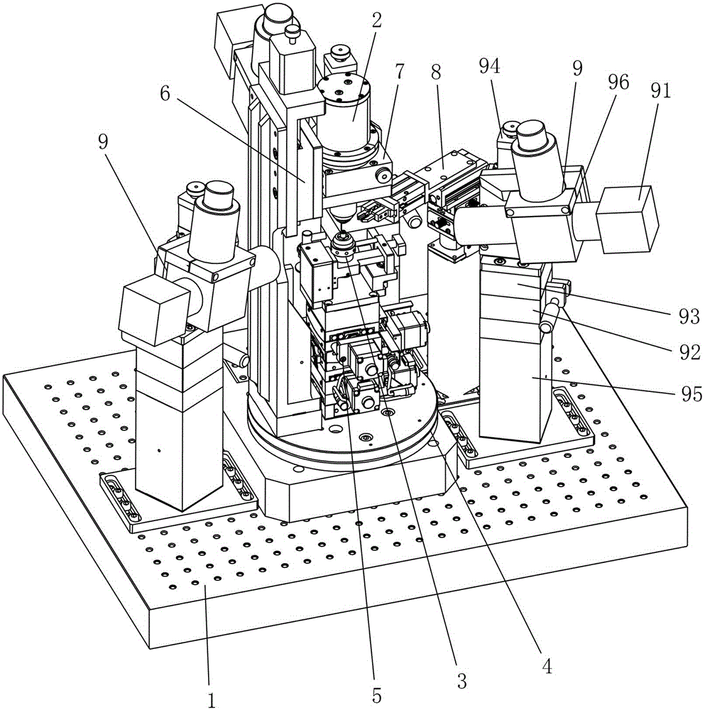 Automatic coupling device of three-in-one coaxial type photoelectronic device