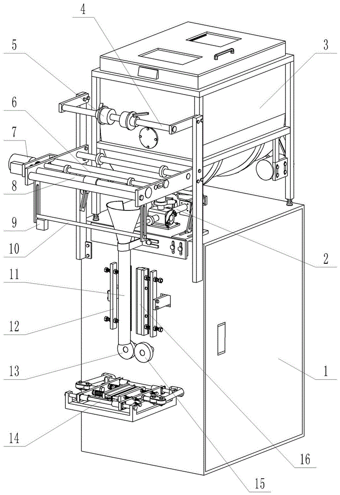 Sauce material packaging device