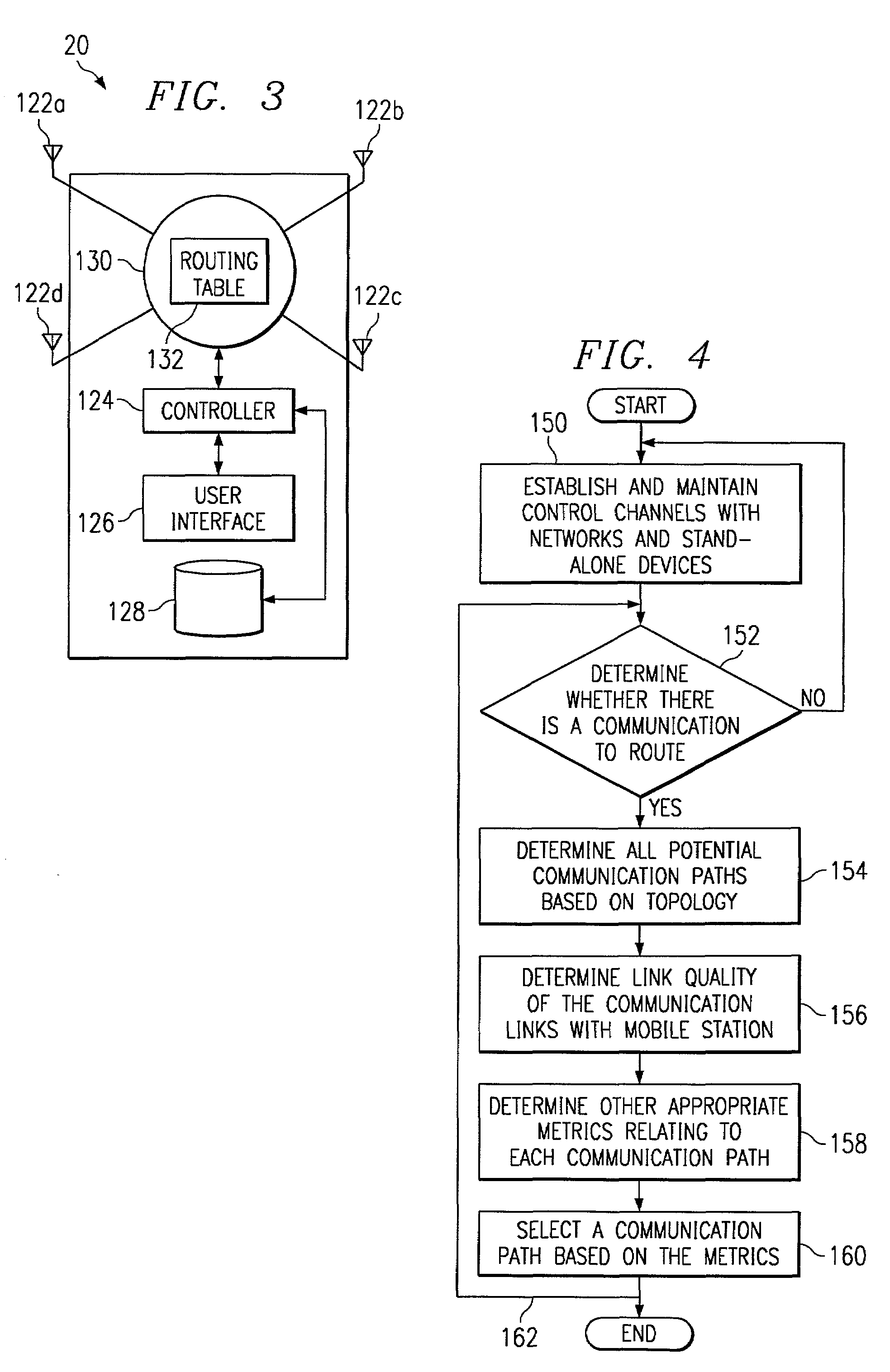 System and method for routing communications based on wireless communication link quality