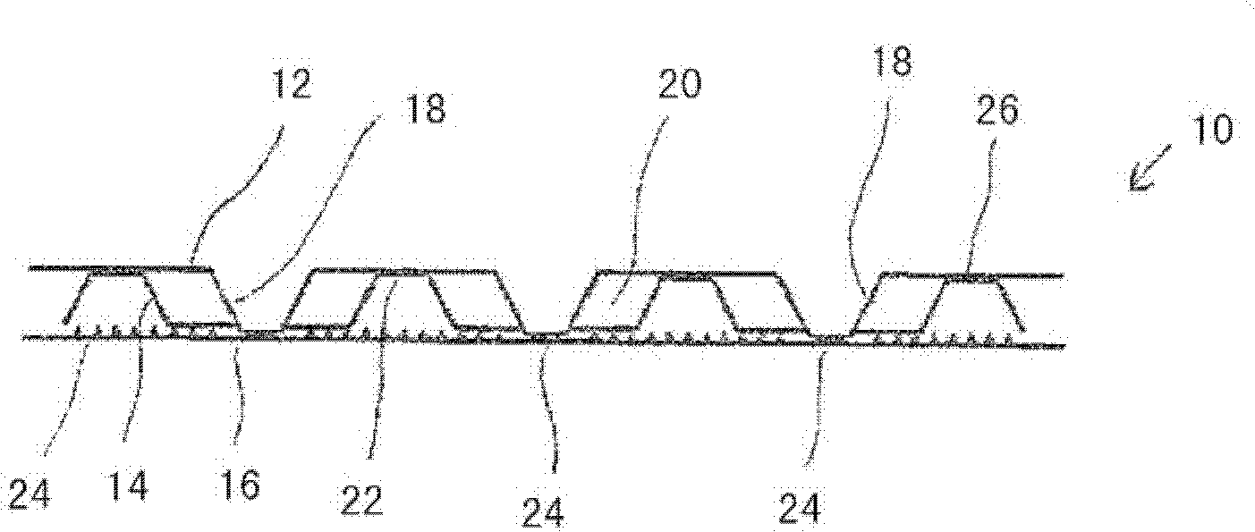 Fibrous product and method and device for manufacturing such a fibrous product