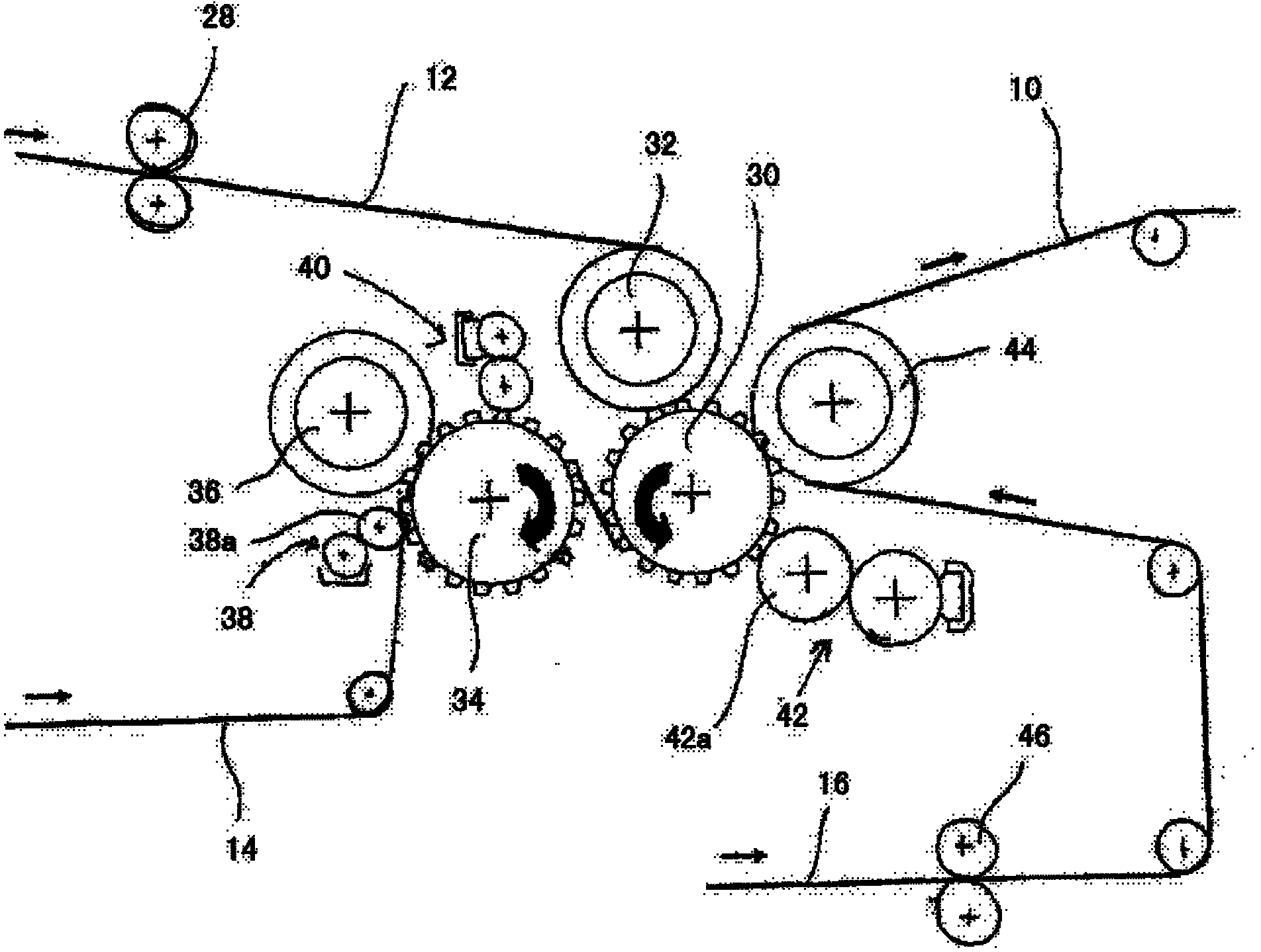 Fibrous product and method and device for manufacturing such a fibrous product