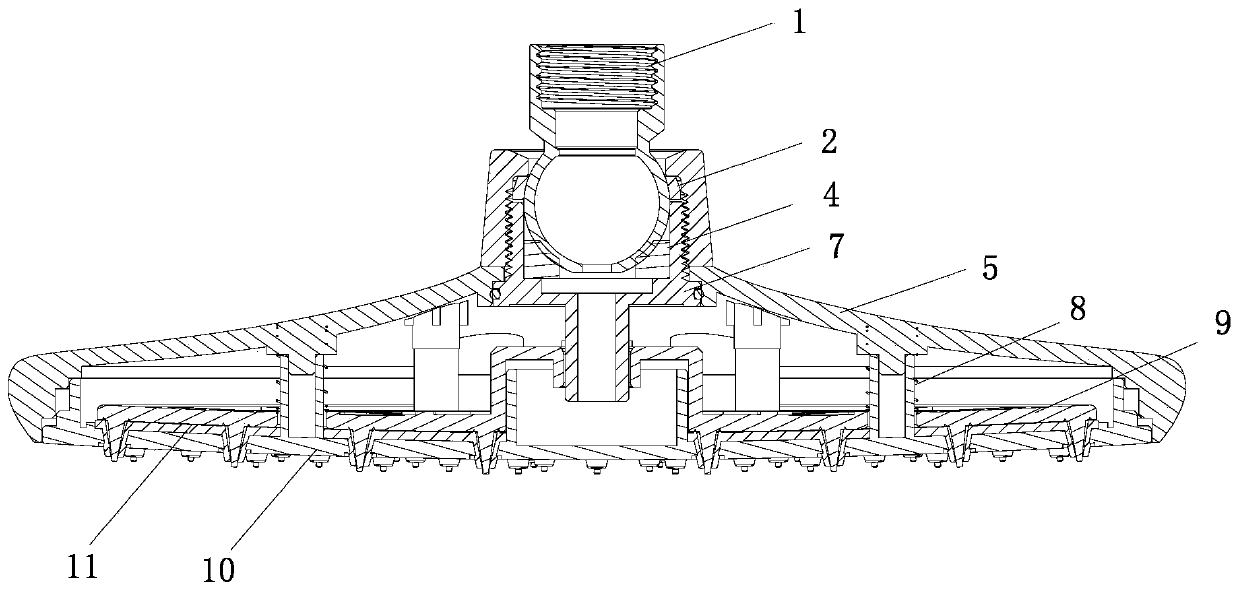 Shower with automatic water stop and self-cleaning function