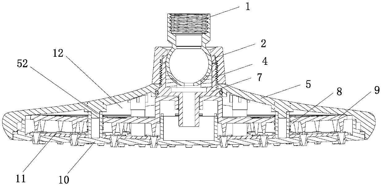 Shower with automatic water stop and self-cleaning function